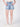 Women Ligt Blue Washed Regular Fit Denim Shorts