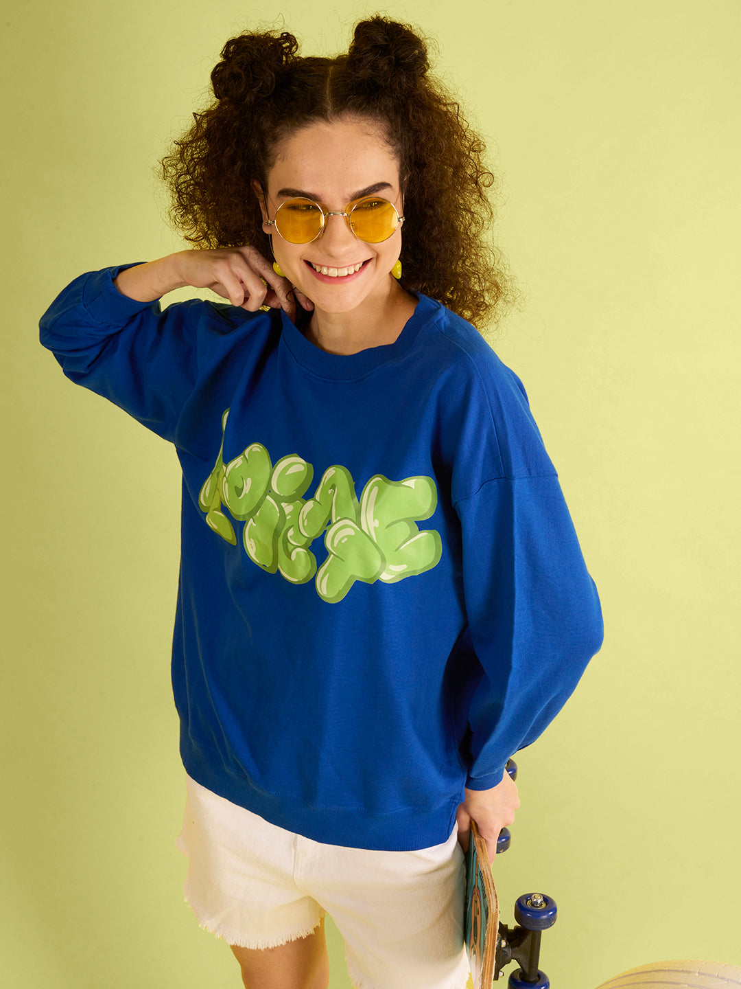 Women's Over Size Royal Blue Sweatshirts