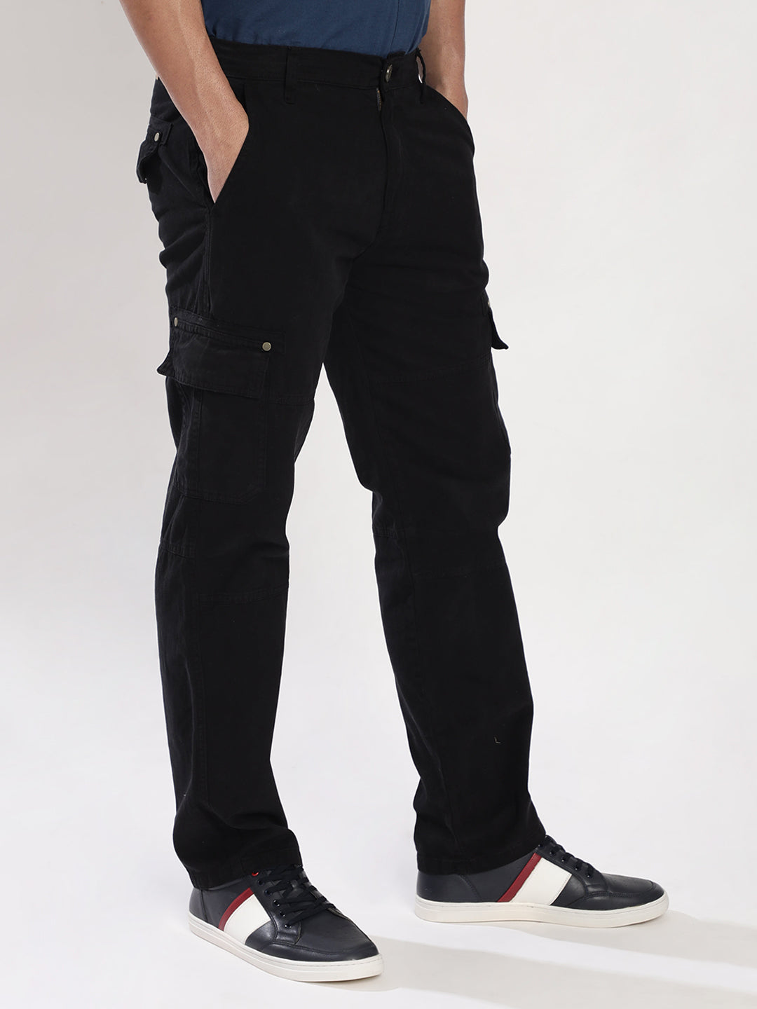 Men Relaxed Cargo Trousers