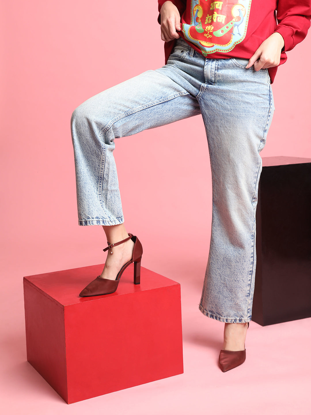 women Boot Cut  Blue Jeans