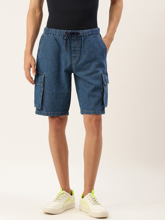 Men cargo Denim  shorts