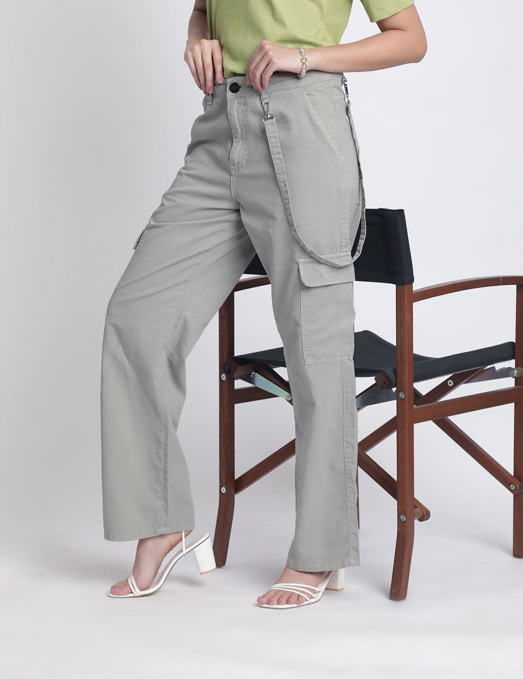 Women Pure Cotton Straight-Fit Crago Trousers