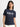 Women Navy Typography Print Slim Fit Sustainable Tshirt