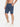 Men Blue Slim Fit Solid Cargo Shorts