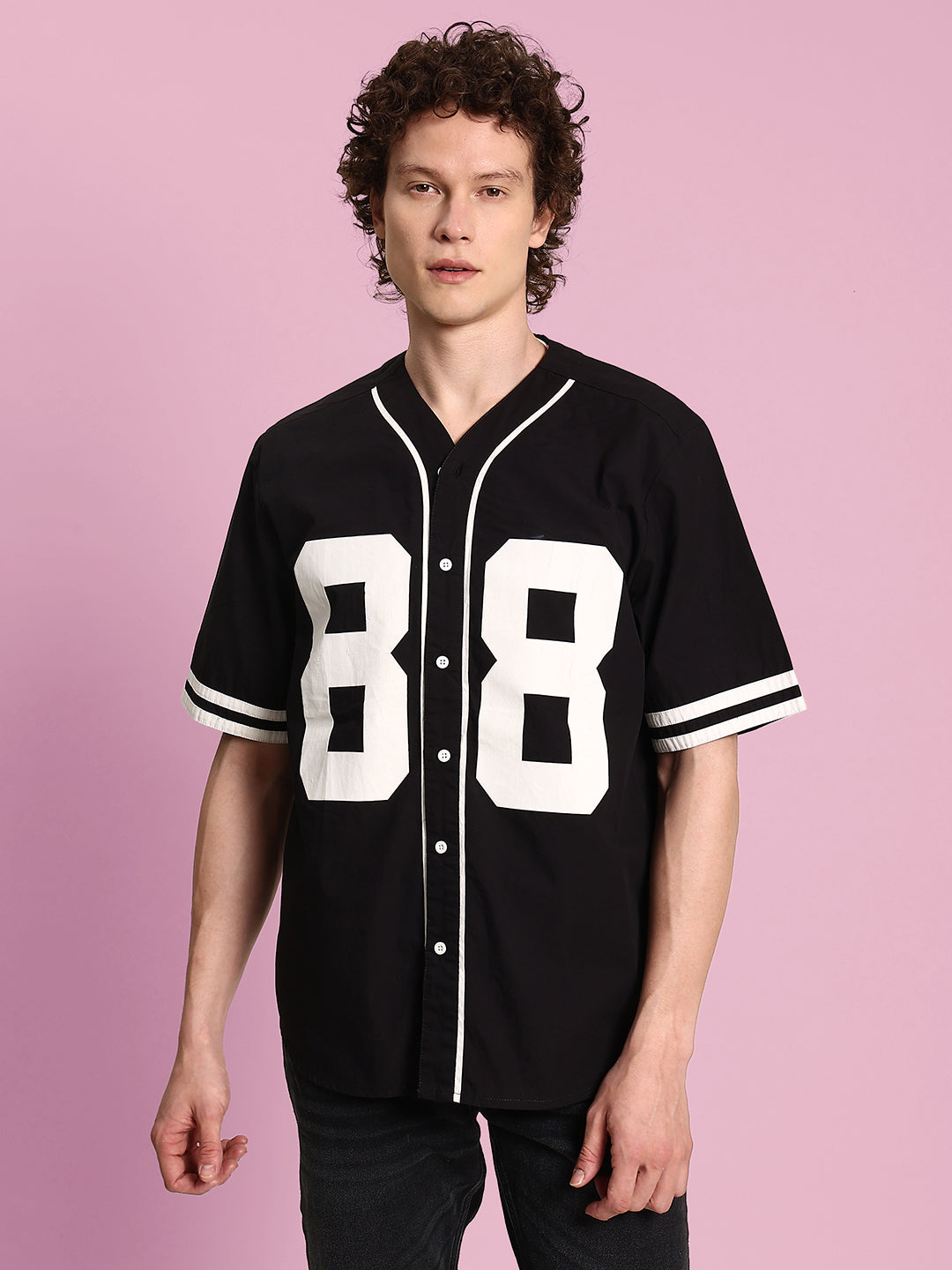 Unisex-Black-Baseball-shirt