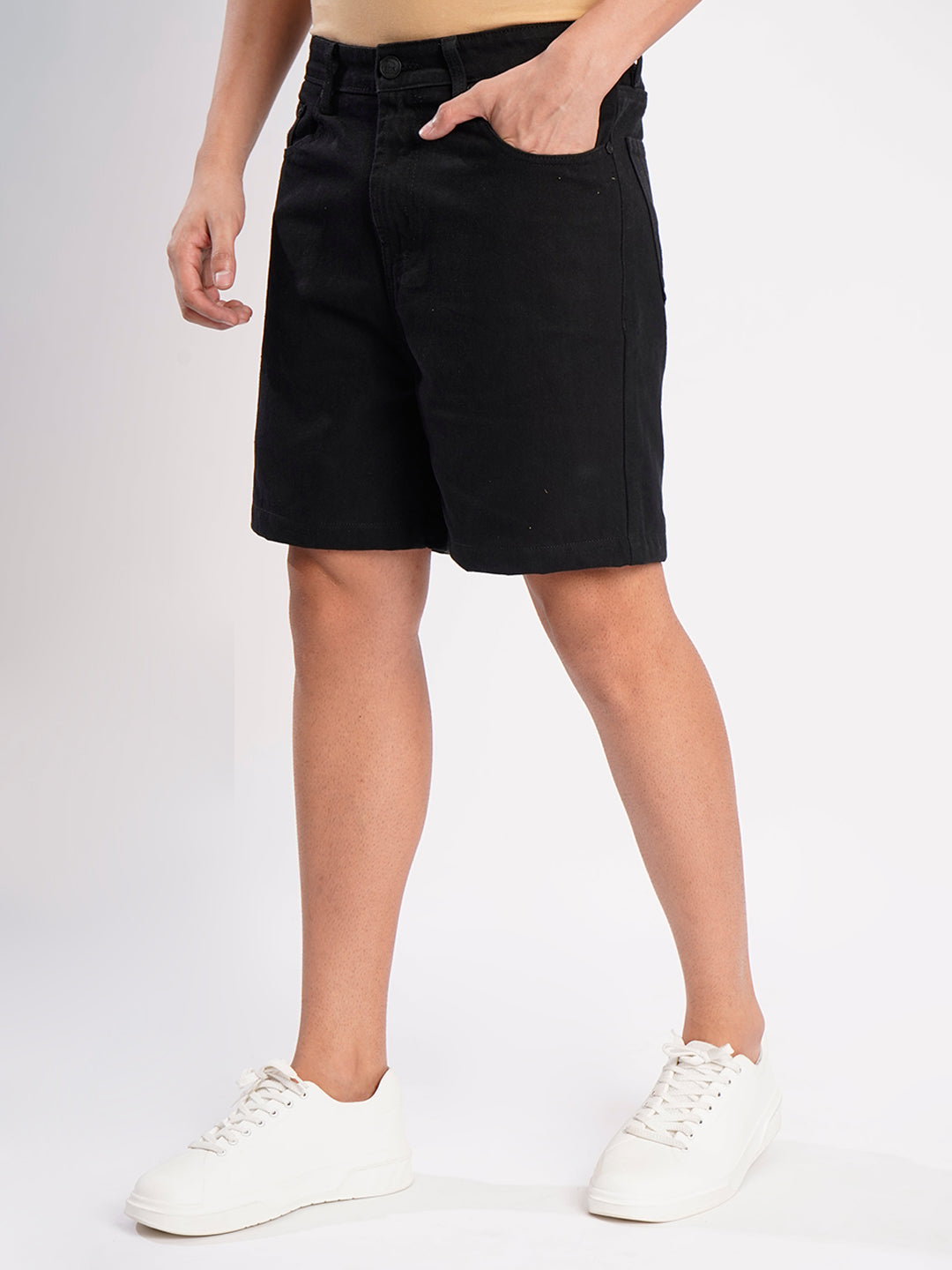 Men Black Regulared Fit Denim Jeans