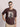 Men Brown Graphic Print Oversize T Shirt