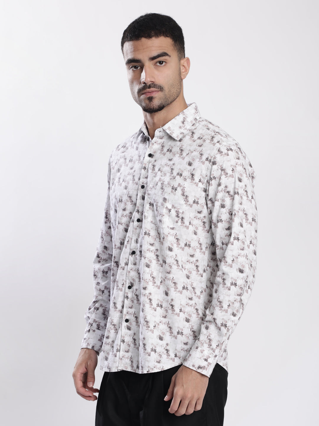 Men Multi Colour Floral Print Shirt