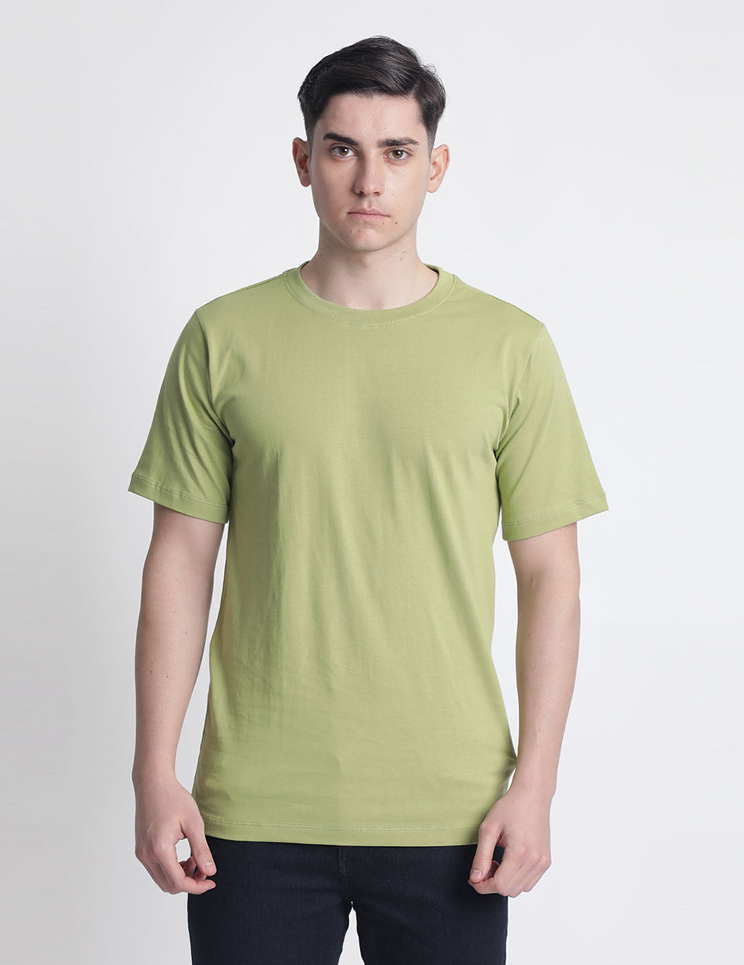 Men Solid Regular fit cotton T shirt