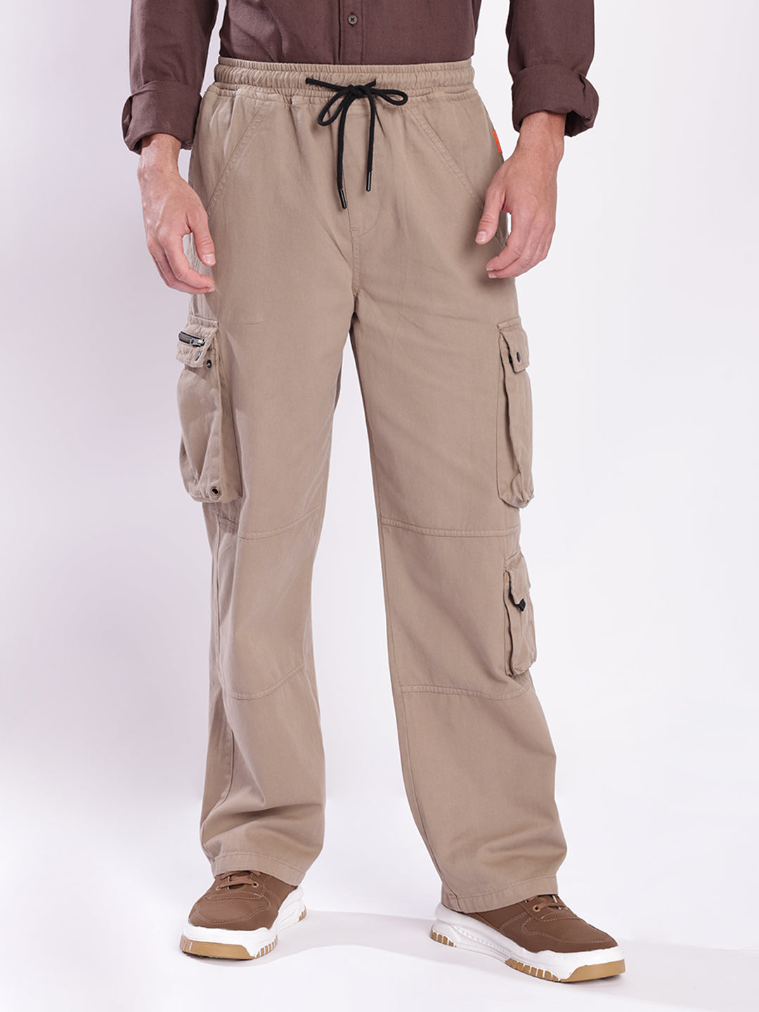 Men Relaxed Cargo Trousers