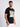 Men Black Cotton Lycra Typography Print T Shirt