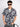 Men Navy and White Abstract printed Shirt