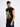 Men Black Sleeveless Graphic Oversized T Shirt