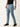 Men Dusty Blue Slim Fit Solid Cargo Trouser