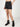 Women Charcoal Regular Fit Denim Shorts