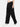 Women Black Overdyed Relaxed Fit Cargo Trousers with Contrast Stitch