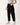 Women Black Strechable Balloon Fit Solid Jeans