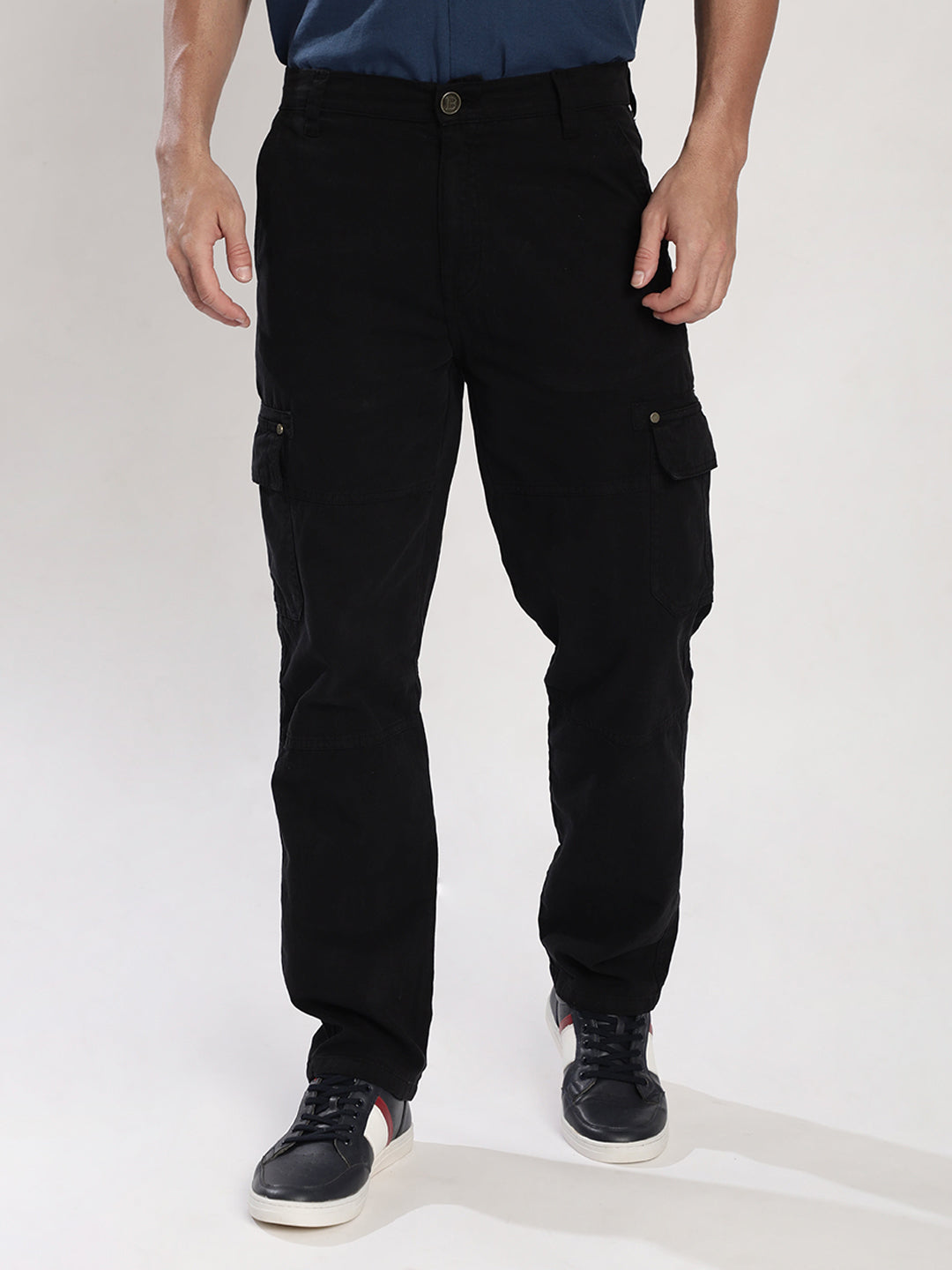 Men Relaxed Cargo Trousers
