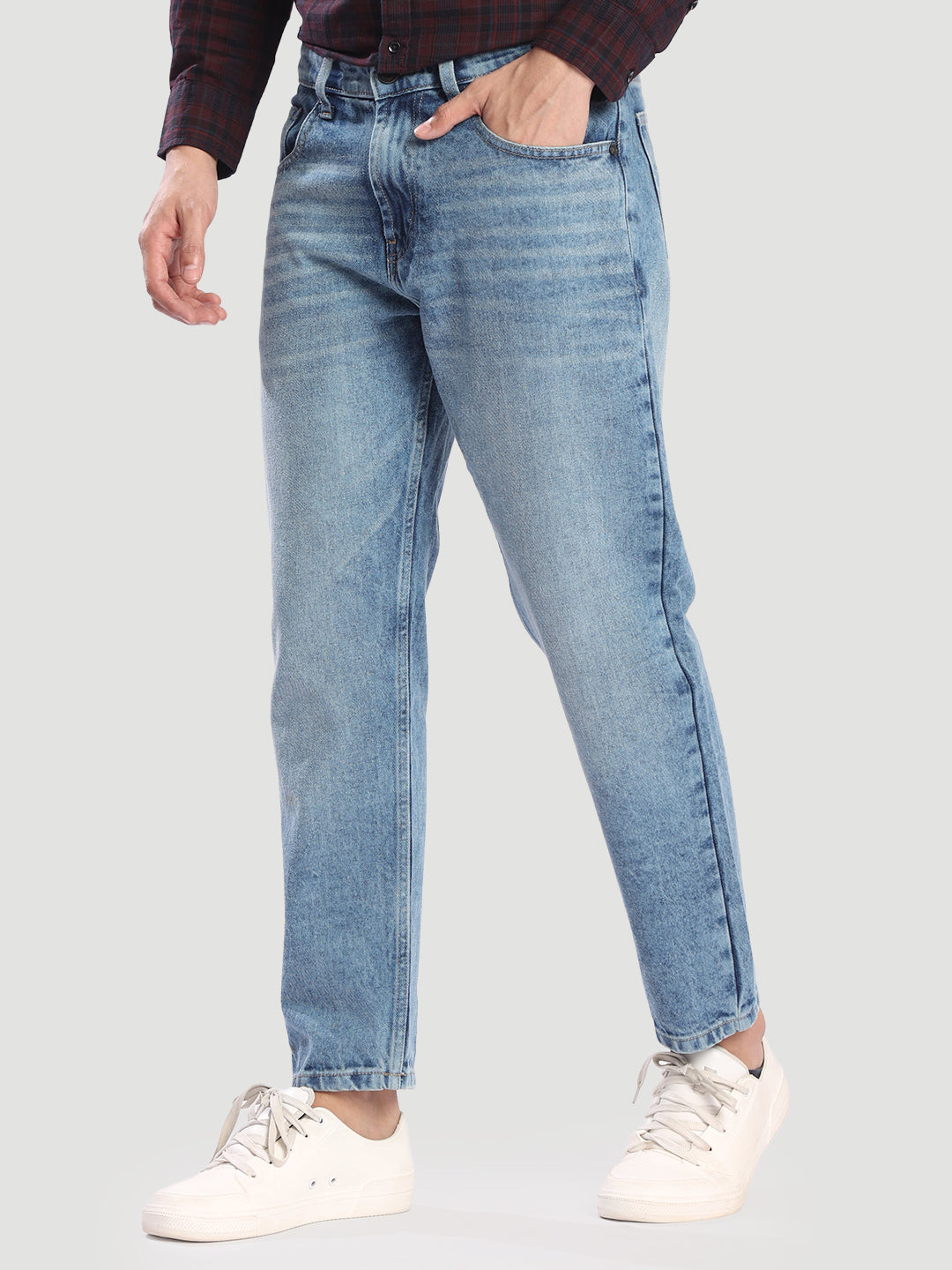 Men regular Fit blue jeans