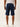 Men Blue Slim Fit Solid Denim Shorts