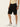 Men Black Regular Fit Solid Casual Shorts