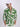 Men Green and White Abstract Print Linen Shirt