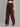 Women Wide Leg Rust Tinted Sustainable Cargo Jeans