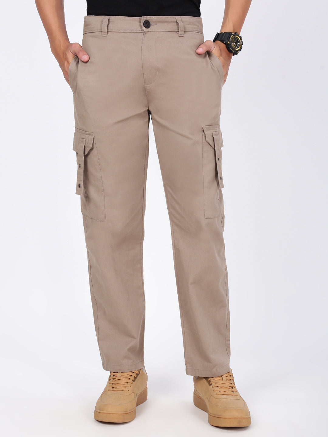 Men Regular Cargo Trousers
