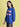 Women Royal Blue Graphic Print Sweatshirt