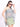 Women Blue and Beige printed Kaftan Coverup top