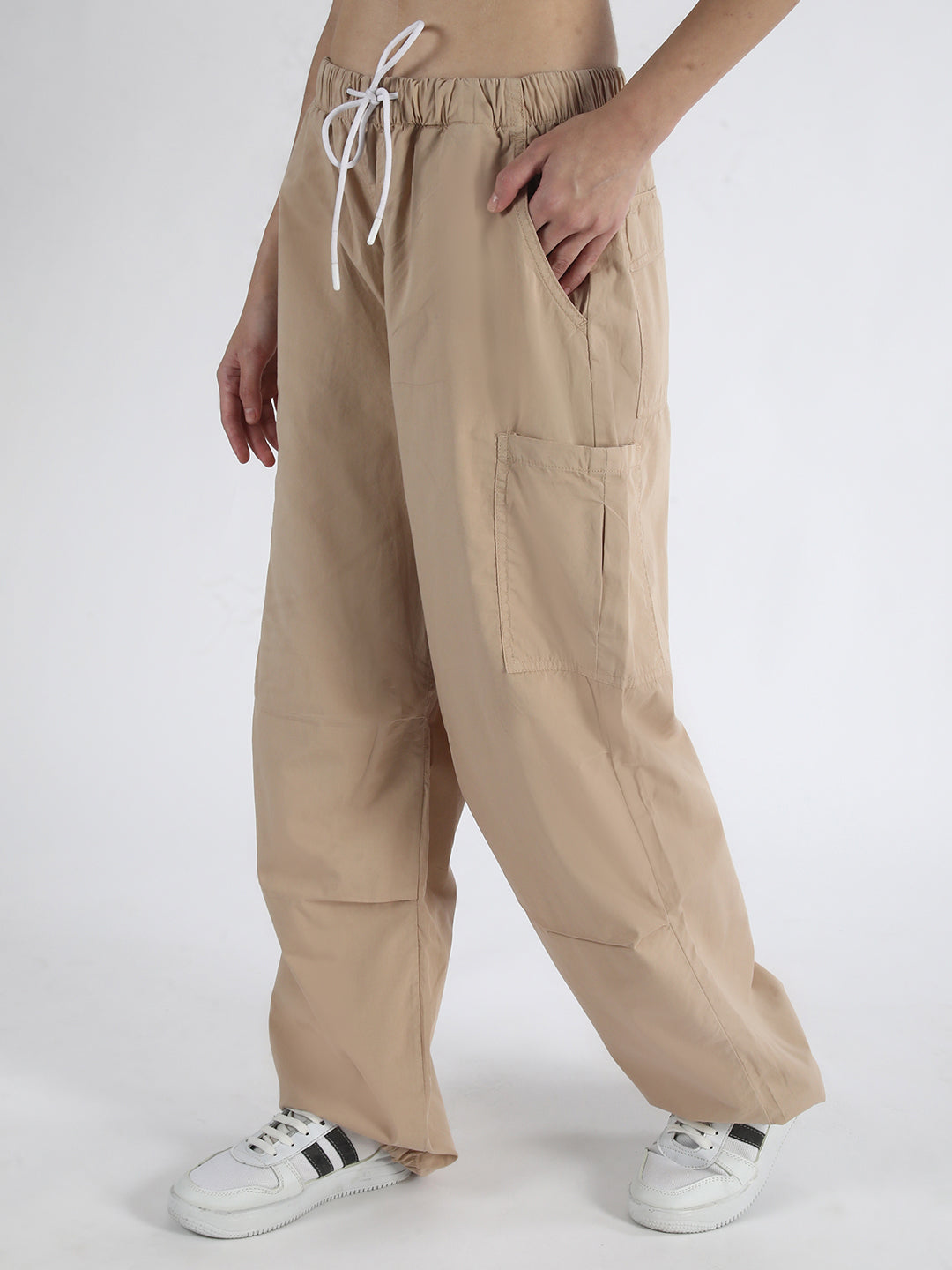 Women's Ivory Beige Trousers