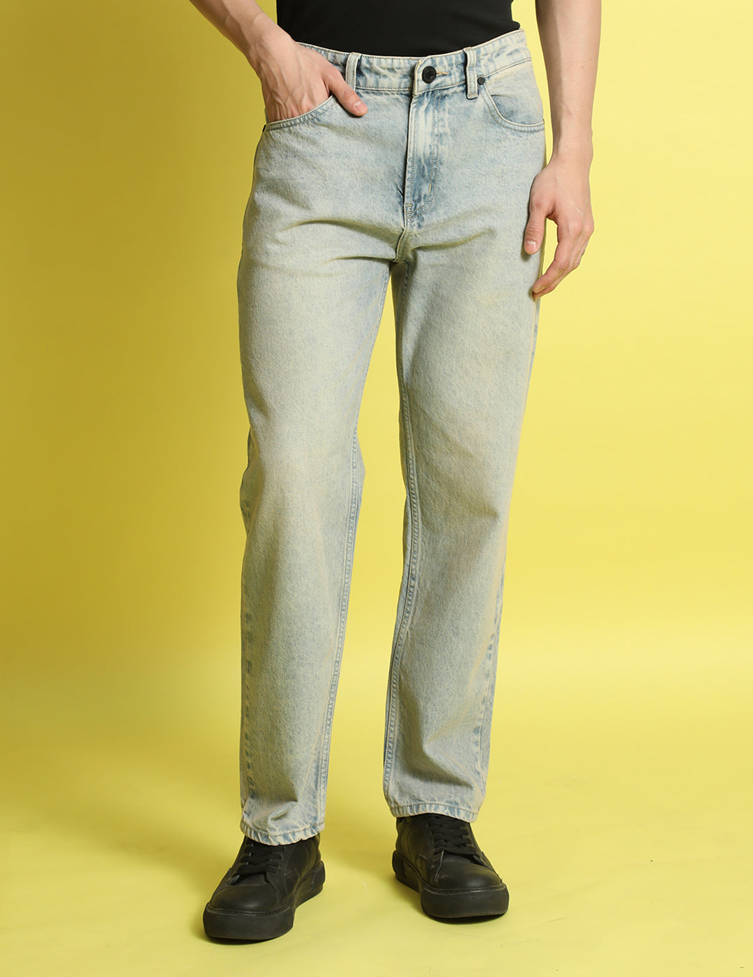 Men Relax Fit Blue Jeans