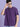 Men Purple Oversize Solid T-Shirt