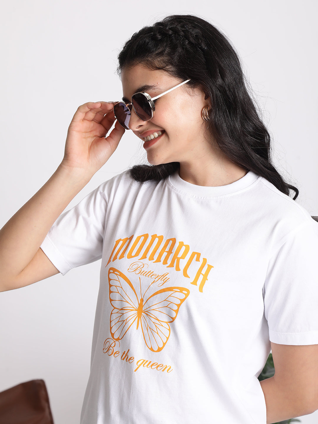 Women 'Monarch Butterfly' Graphic Print Tshirt