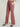 Women High Flare Fit Dusty Pink Trousers