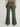 Women High Flare Fit Deep Lichen Green Trousers