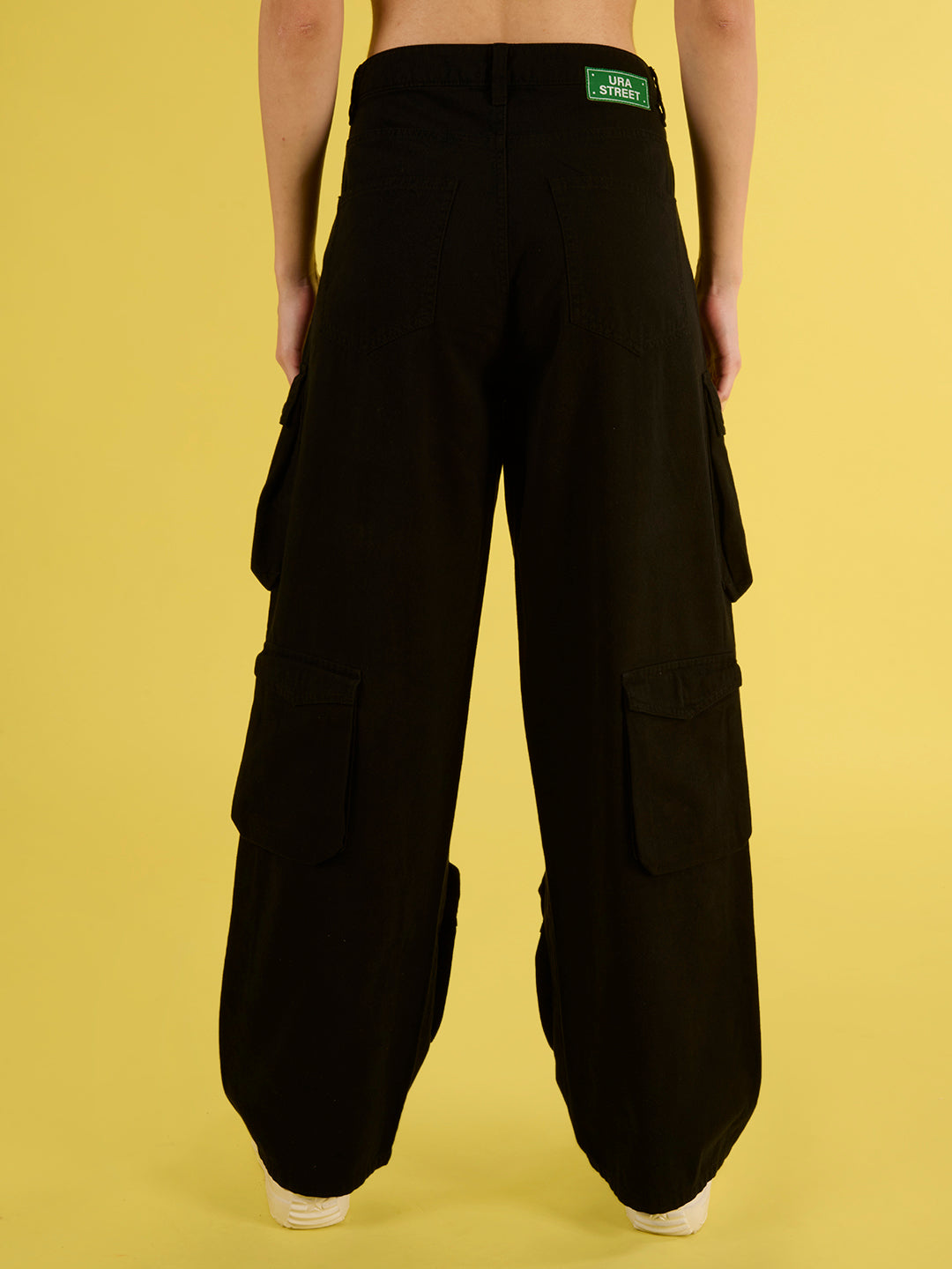 Women's Baggy Black Trousers