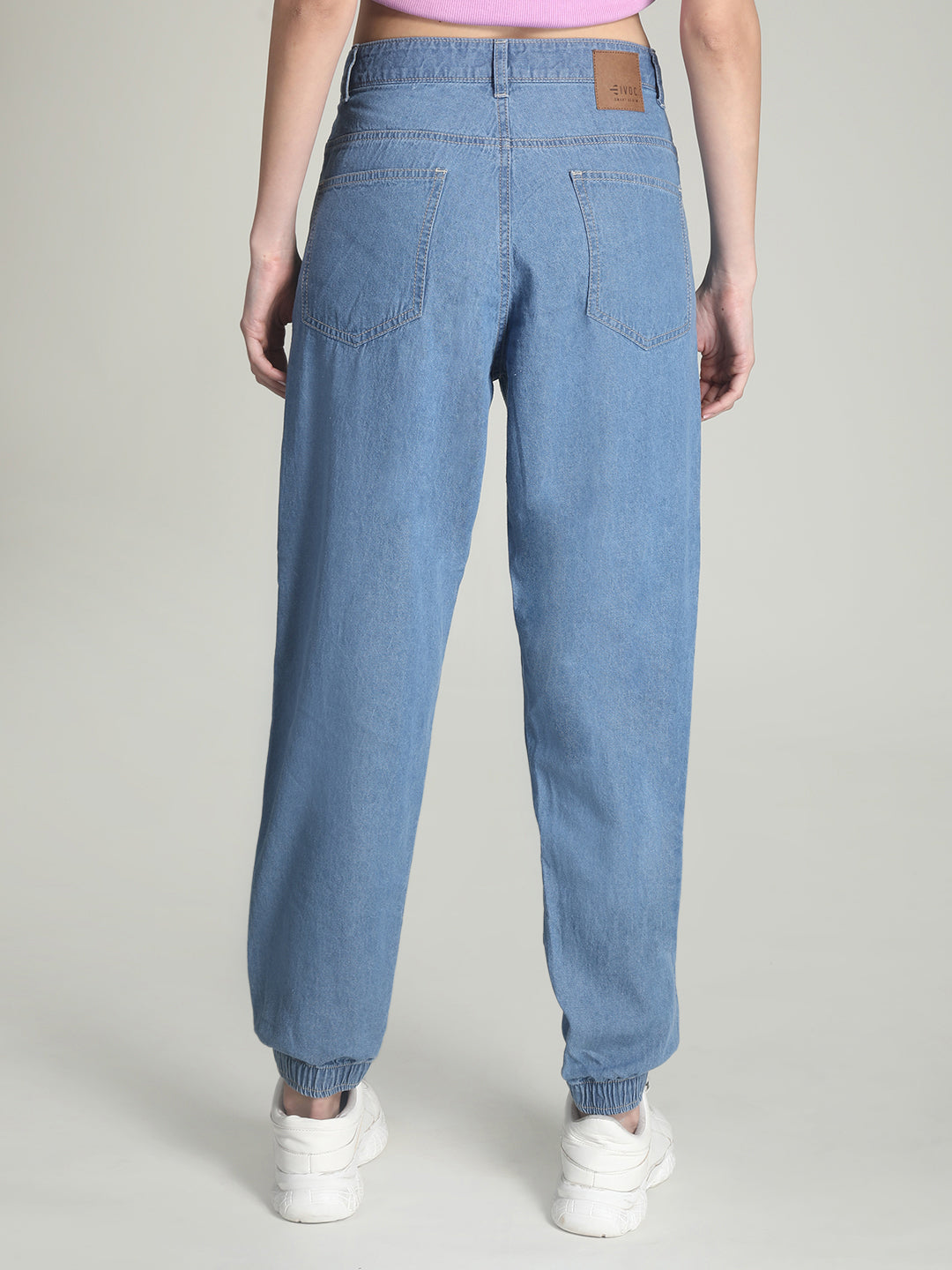 Women's Regular Light Blue Trousers