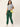 Women Basil Green Regular Fit Solid Cargo Joggers