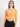 Women Orange Skinny Fit Off-Shoulder Solid Ribbed Top