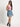 Women Light Fade Denim mini skirt with Cargo pockets