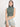 Women Green Skinny Fit Solid Ribbed Crop Top with Back Detailing