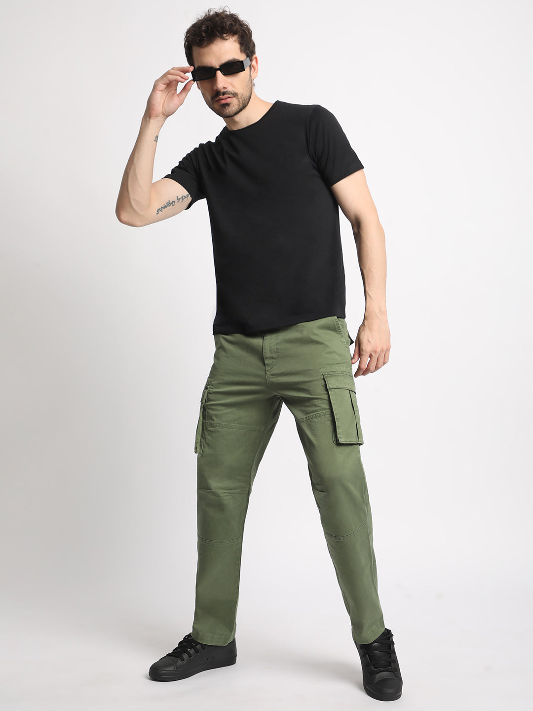 Men's Relaxed Mild Green Trousers