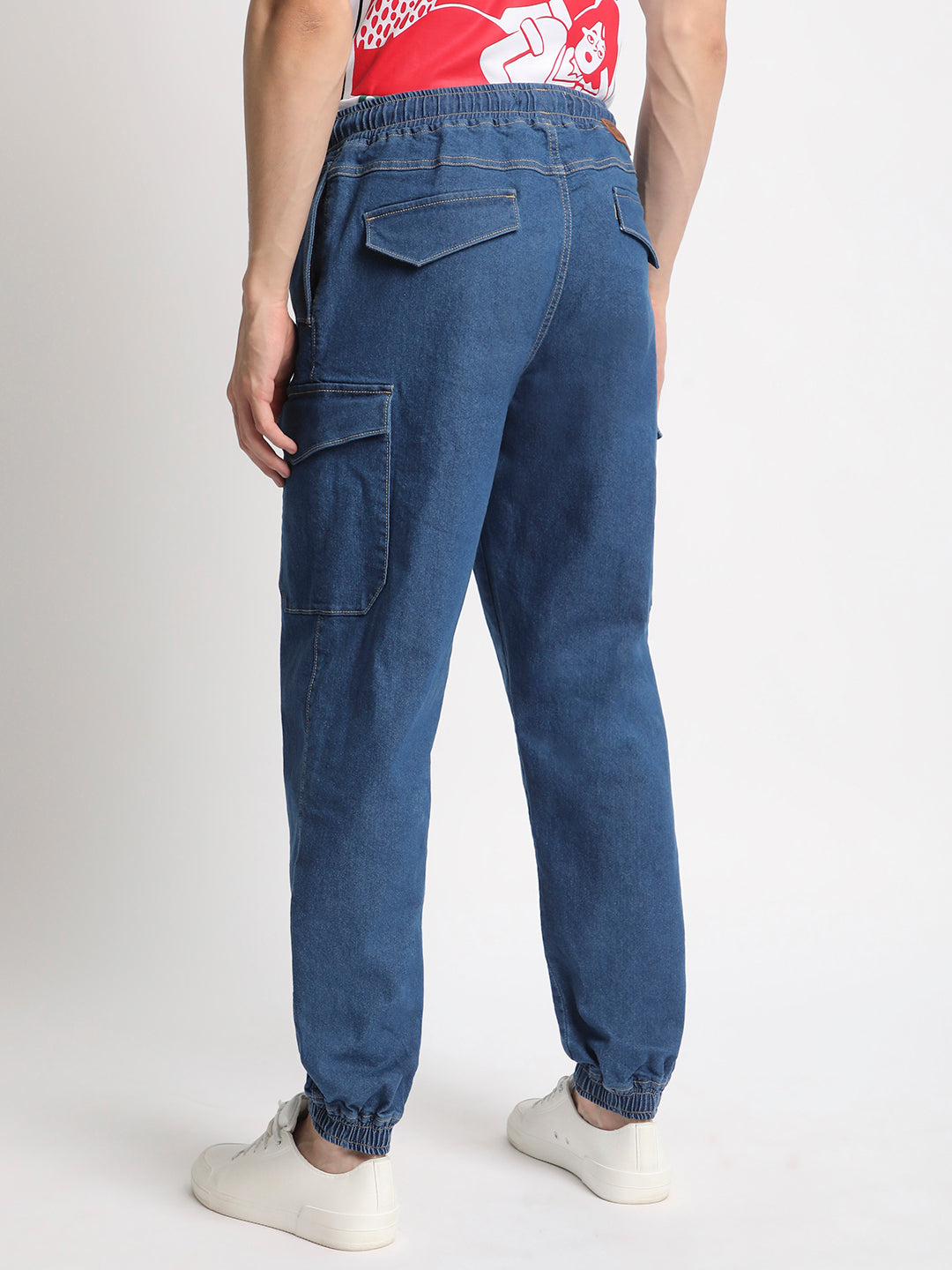 Men's Relaxed Blue Trousers