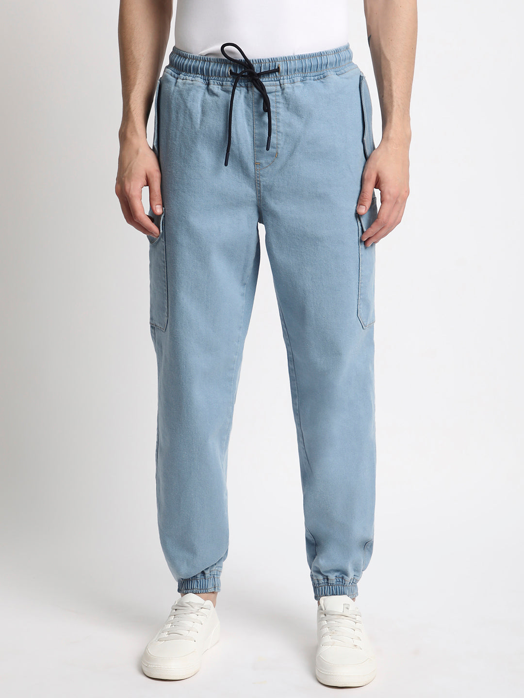 Men's Relaxed Light Blue Trousers