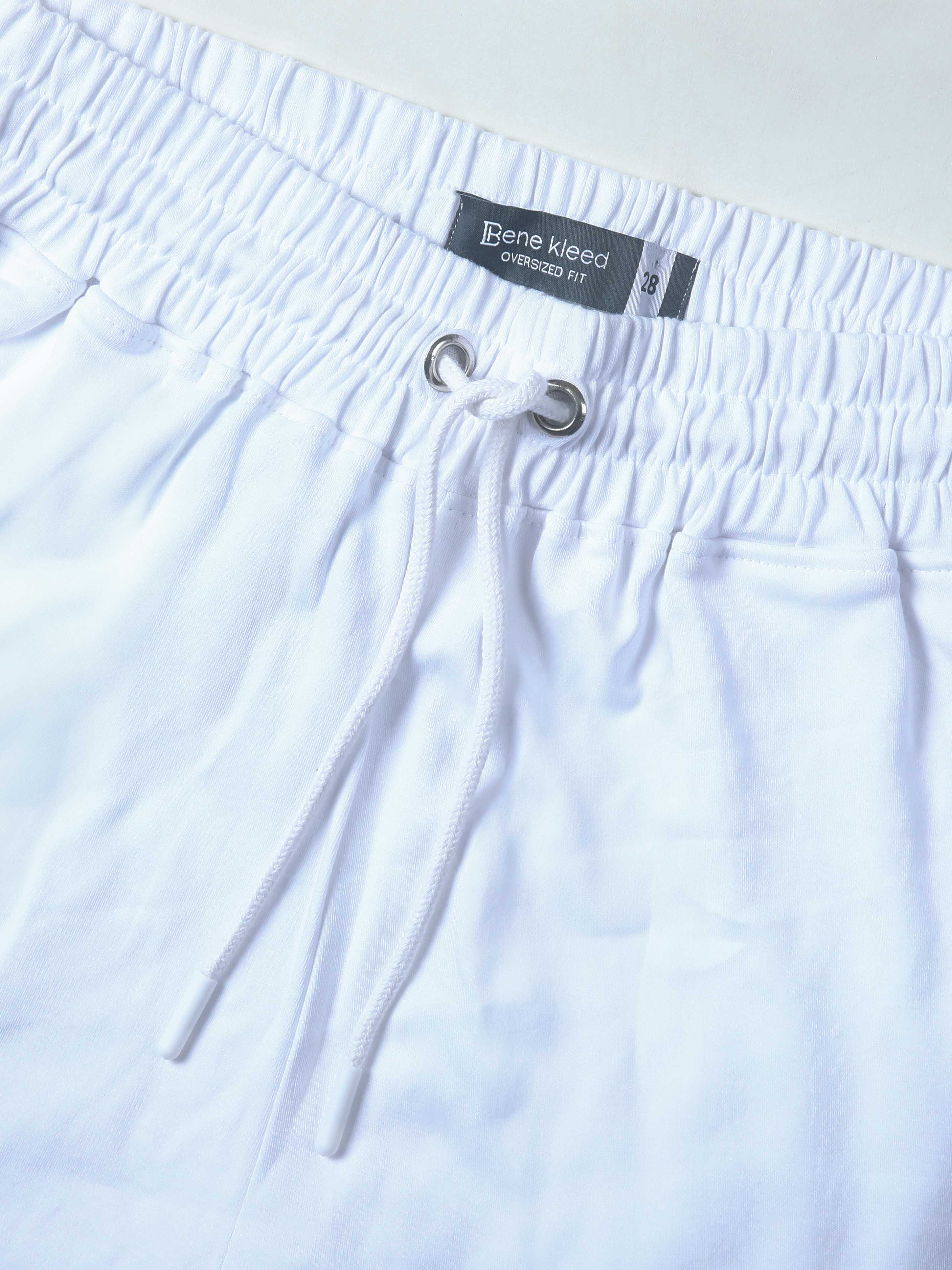 Women's Over Size White Shorts