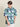 Men Blue/Green Oversized Printed Shirt