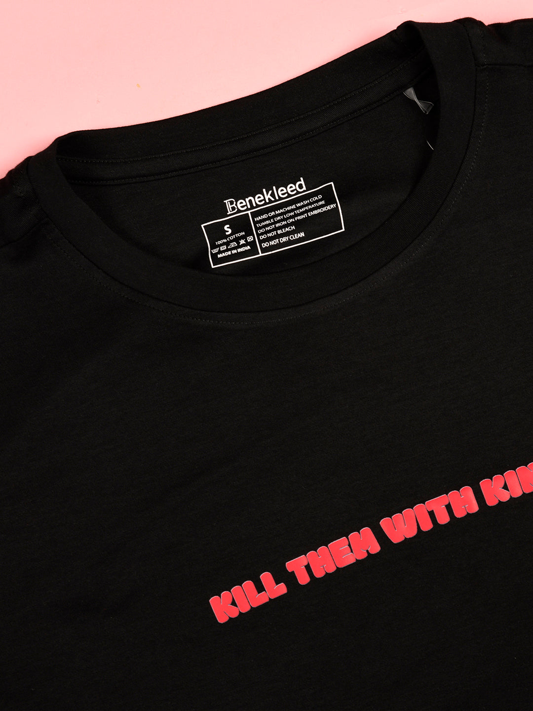 Women Over Size Fit Black T-Shirts - Kill Them with Kindness