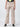 Women Ivory Beige Straight Fit Solid Cargo Trousers with Zipper Detail